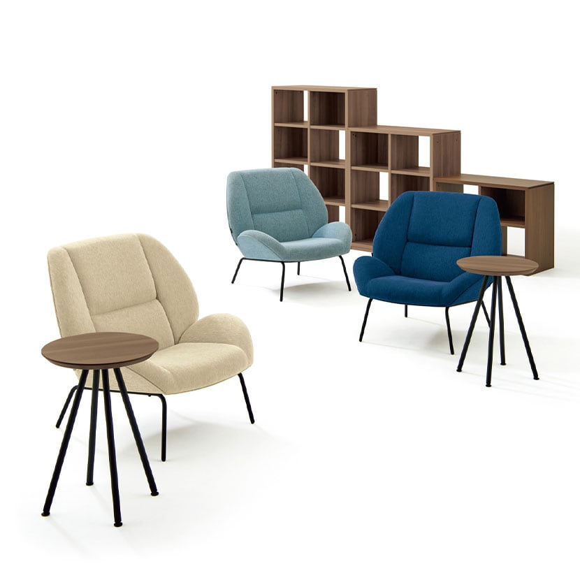 ET-PA45C | Pietraシリーズ ピエトラテーブル ミーティング カフェ テーブル 幅450×奥行450×高さ630mm プラス(PLUS) [3]