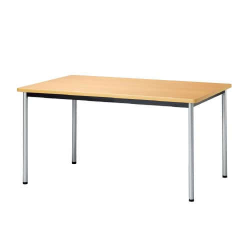 ミーティングテーブル ATB 抗菌天板 角型 スチールパイプ脚 アジャスター付き 国産 幅1200×奥行900×高さ720mm ATB-1290K [5]