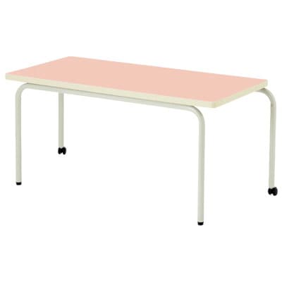 キャスター付きテーブル ECS 児童・塾・学校向け スタッキング 抗菌天板 長方形 国産 幅1200×奥行600×高さ700mm [4]