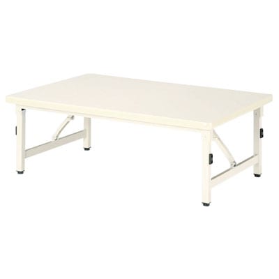 折りたたみテーブル ECS 児童 塾 学校向け 座卓タイプ 抗菌天板 スチールパイプ脚 国産 幅1200×奥行600×高さ330mm [4]