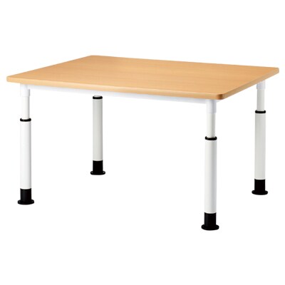 高さ調節テーブル EHL 児童・塾・学校向け  ラチェット式 角型 国産 幅900×奥行900×高さ580・640・700mm [4]