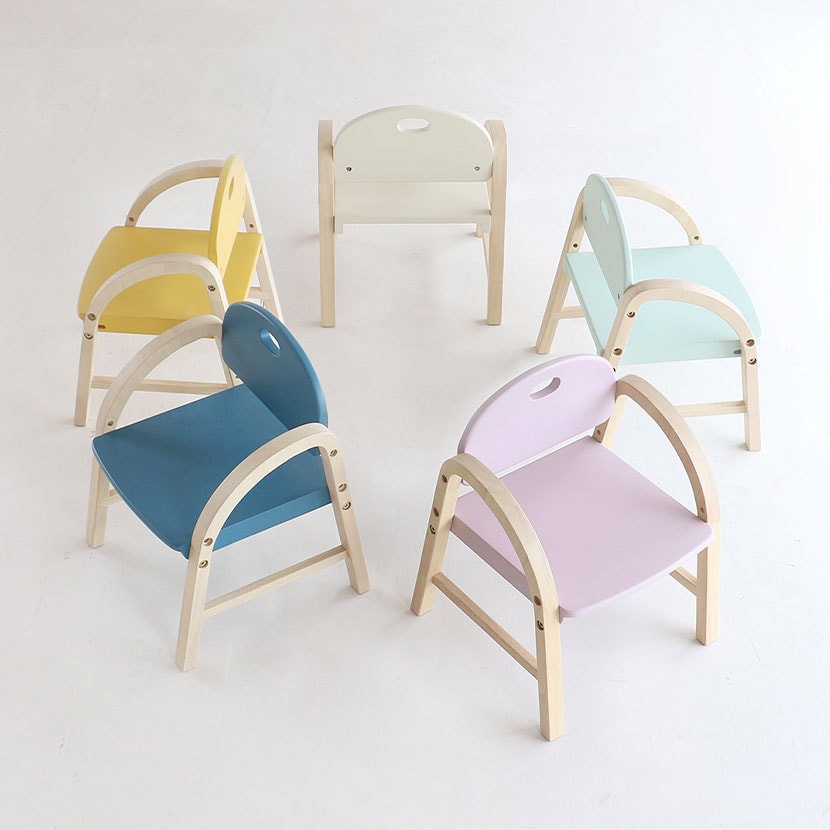 市場 Kids (キッズ) アームチェア ラバーウッド材 高さ調節 キッズチェア 幅310×奥行300×高さ390mm [4]