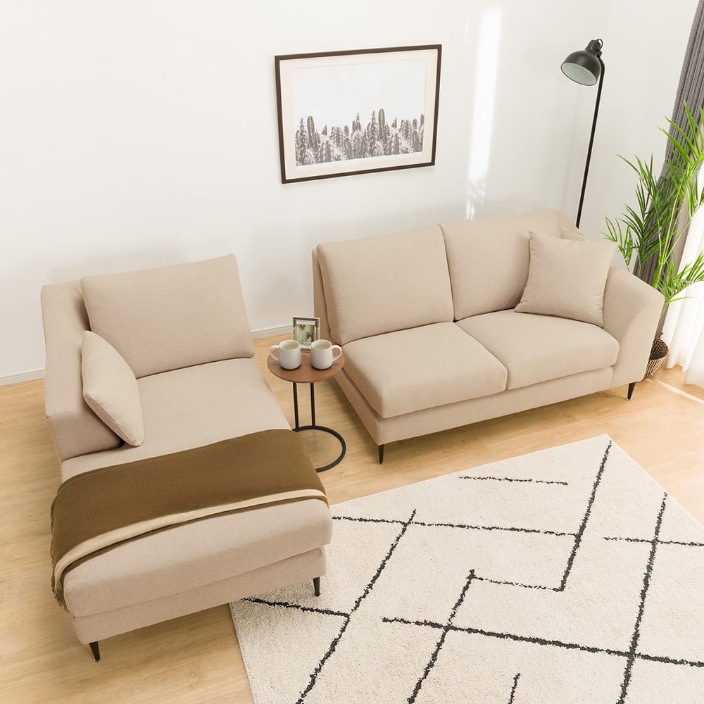 布張り 右カウチソファ(Nポケット BS15 RC AQ-BE) <N> [3]