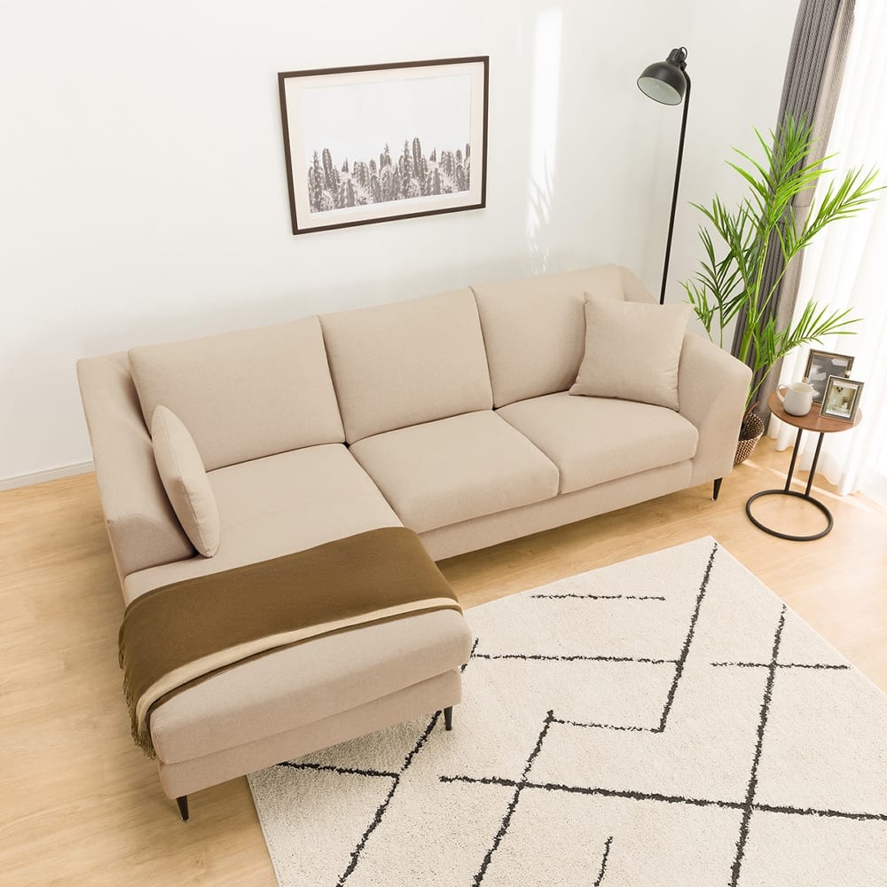 布張り 右カウチソファ(Nポケット BS15 RC Nシールド-BE) <N> [2]