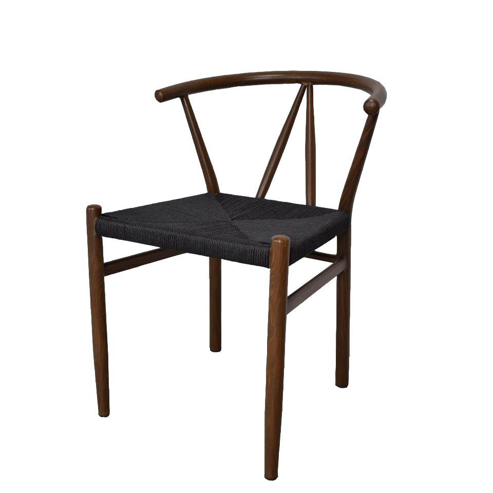 チェアBR2514【送料無料】ブラック／ウォールナット [3]