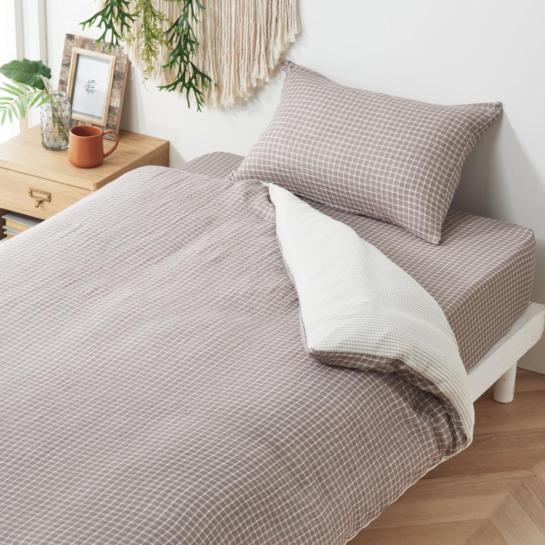 掛けふとんカバー　綿水洗いガーゼ　MO　(シングル) [3]