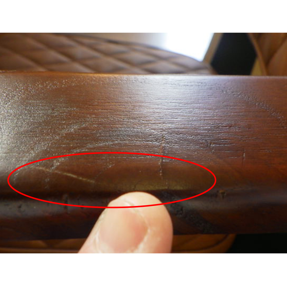 【アウトレット】チェア527F【送料無料】ブラウン [5]