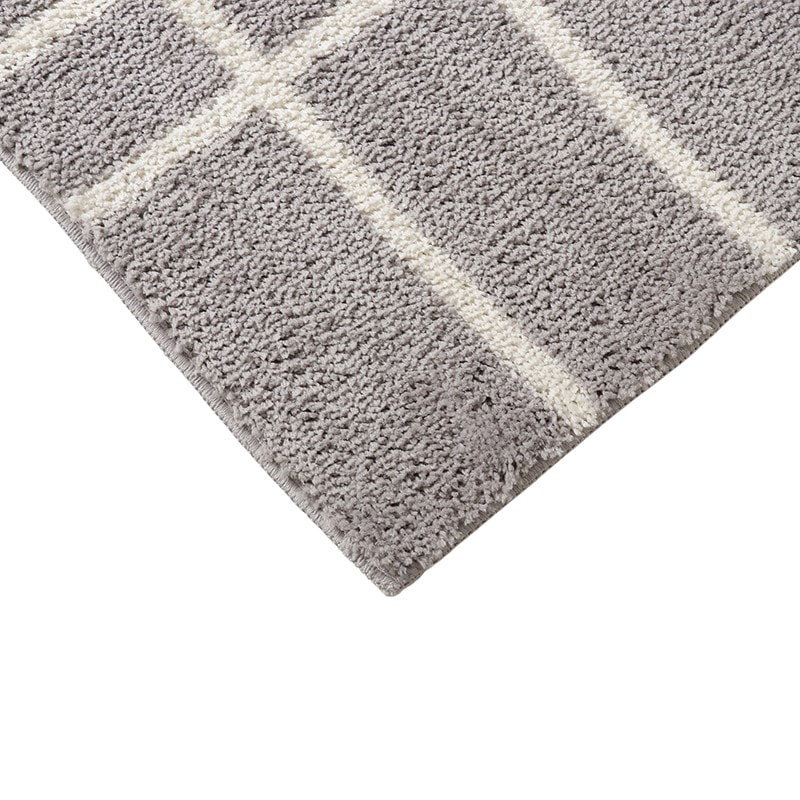 丸洗いできるラグ IF ターン GY ※3サイズ有【床暖・ホットカーペット対応】 [2]