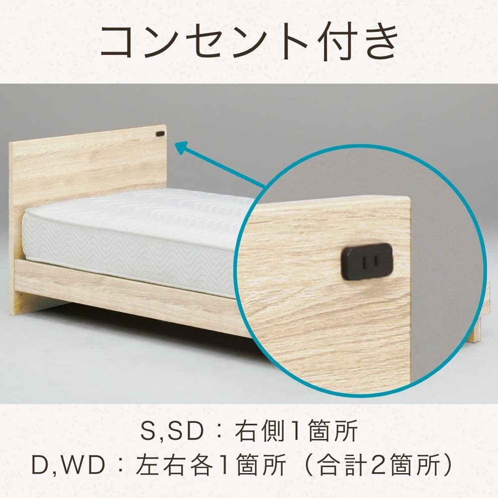 ワイドダブルフレーム　ビネット　ＷＮ※マットレス別売 [3]