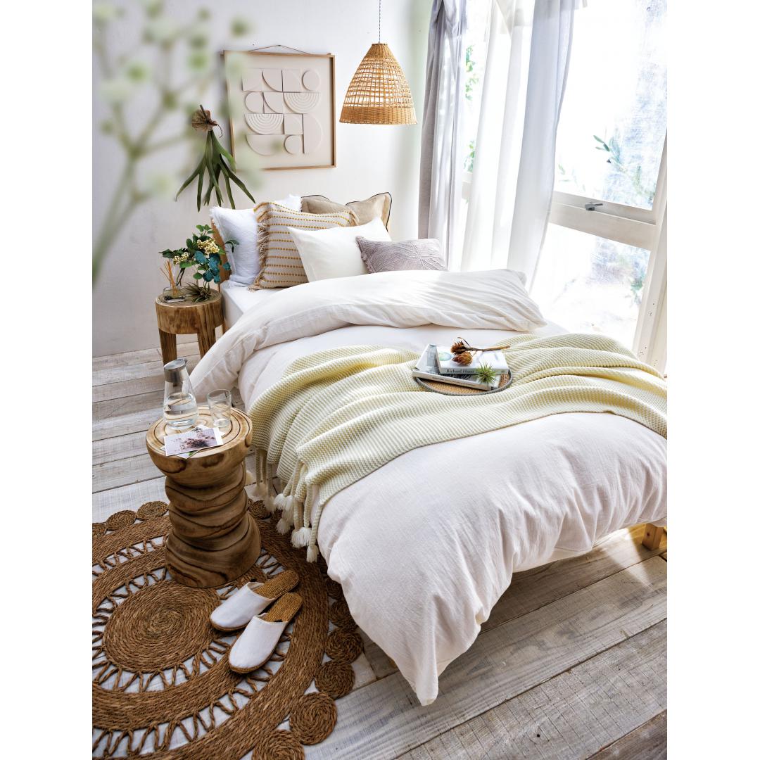 掛けふとんカバー　綿ウォッシュ　WH　(シングル) [4]