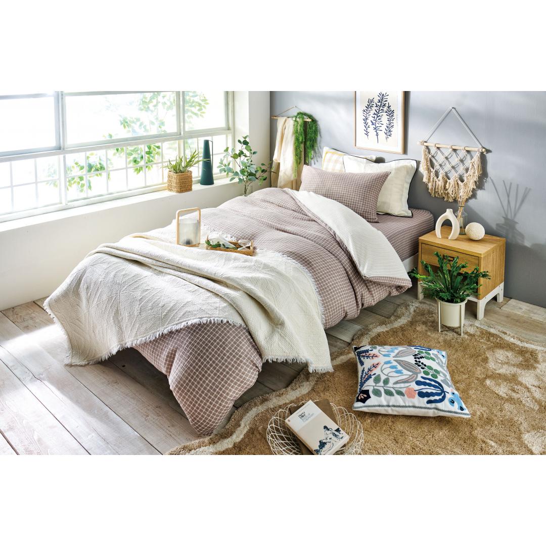 掛けふとんカバー　綿水洗いガーゼ　MO　(シングル) [4]