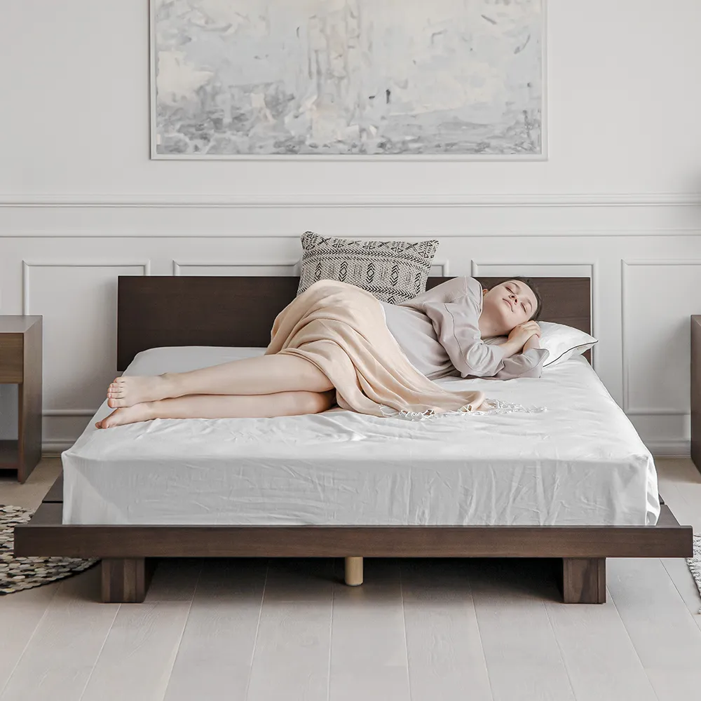 木製ベッドフレーム シングル セミダブル ダブル クイーンサイズ B-05 SOLDI [3]