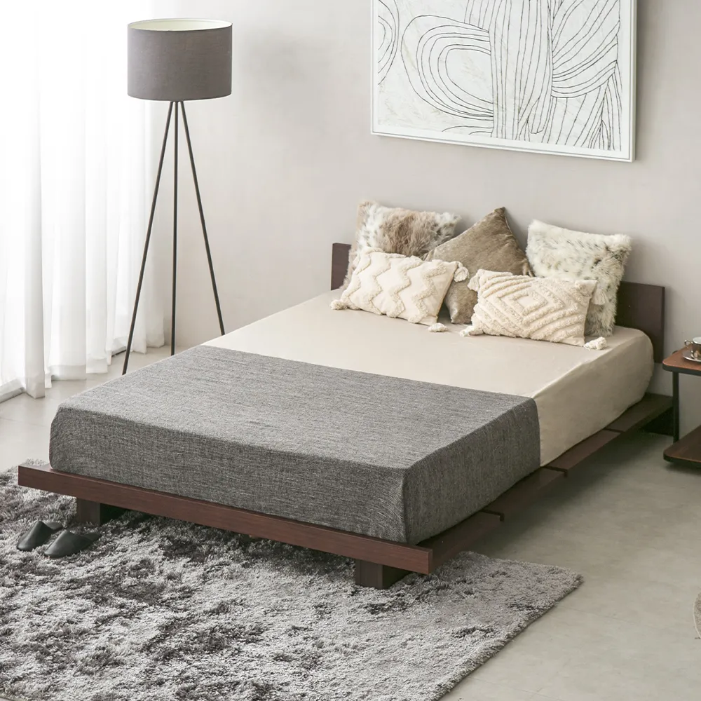 木製ベッドフレーム シングル セミダブル ダブル クイーンサイズ B-05 SOLDI [2]