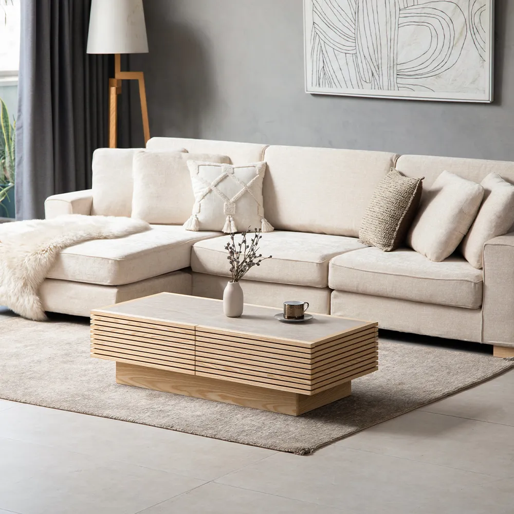 収納付きセンターテーブル HBC-002IT LUSSY [2]