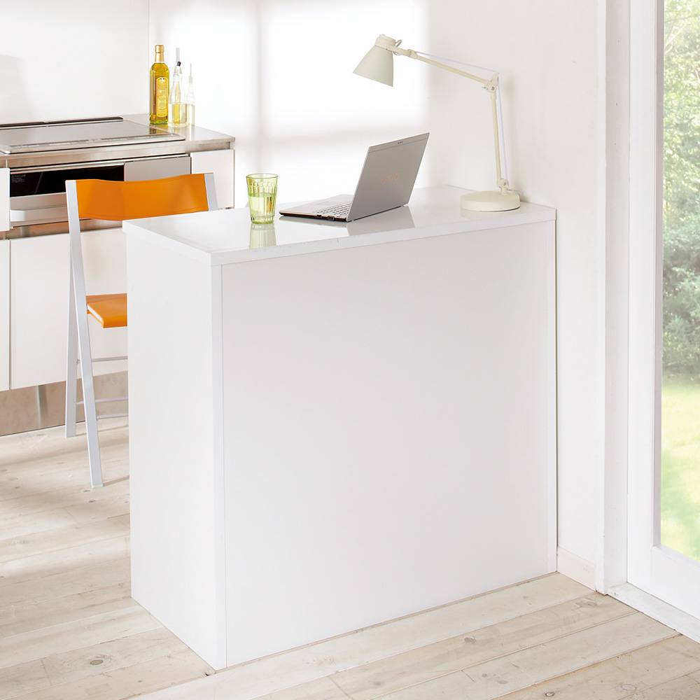 間仕切りキッチンカウンター カウンターデスク 幅120cm [2]