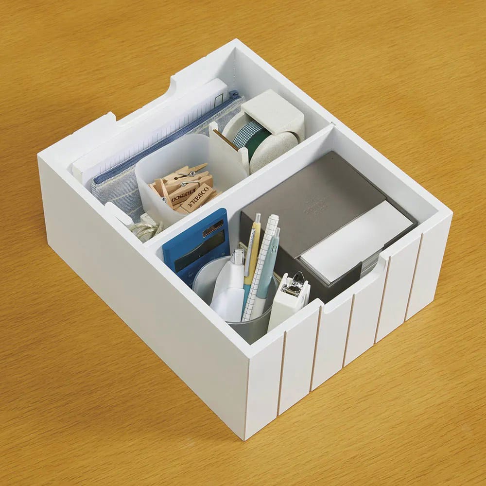 隠せるリビング整理ワゴン 収納タイプ 幅40cm [4]