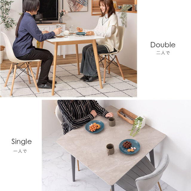 北欧風 スクエアテーブル [4]