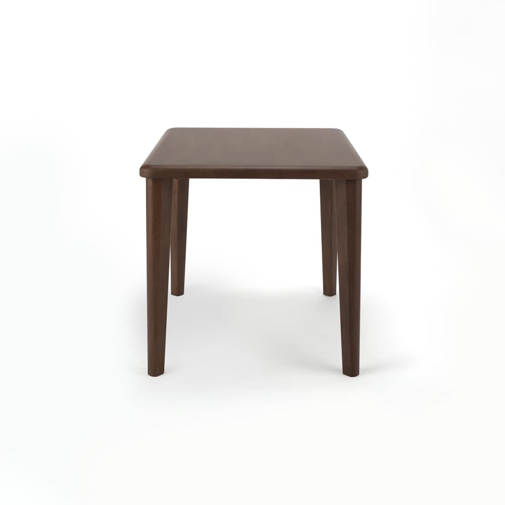 角丸優しいダイニングテーブル 4本脚 幅90奥行75cm