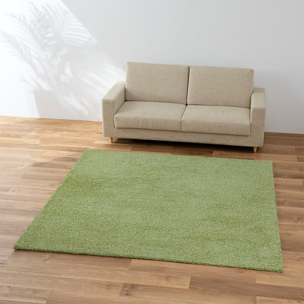 セレクトオーダーラグ スクエア 無地15 200×200cm ガーデン [5]