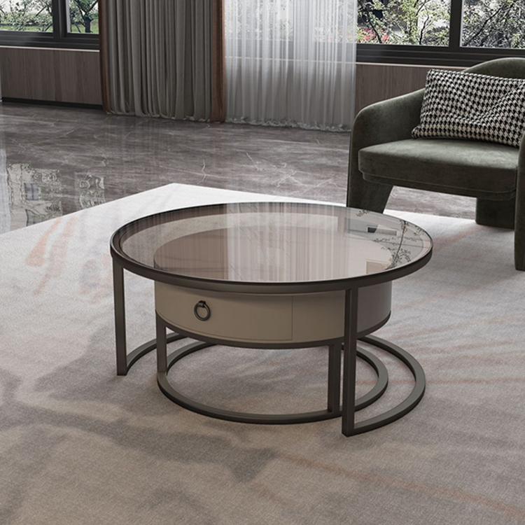 ローテーブル コーヒーテーブル 2個セット セラミック天板 おしゃれ fel-1962 [4]