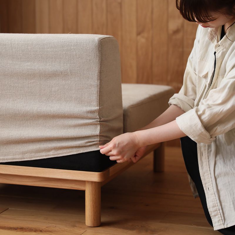 畳に寝転がるような感覚のソファー「culum unit sofa（クルム ユニットソファー）」。使い方の幅が広がるコーナータイプです。 [3]