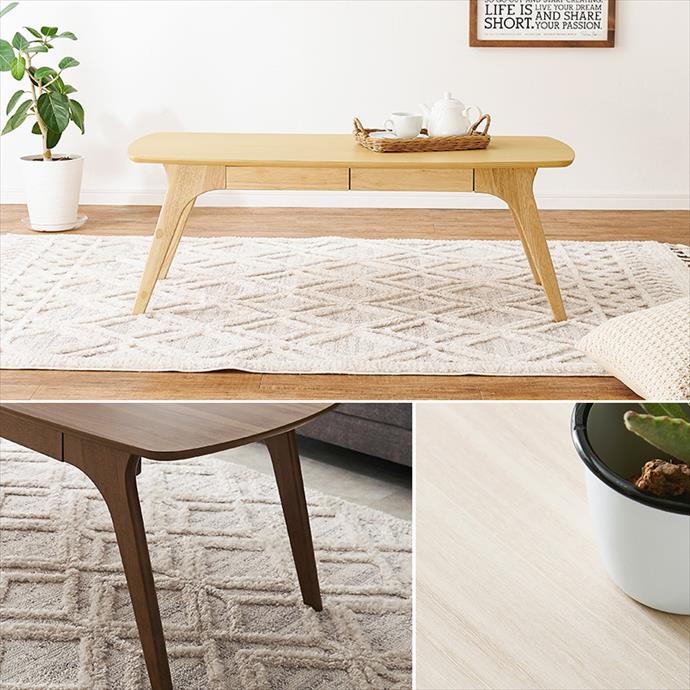 【送料無料】幅110 センターテーブル 引き出し ローテーブル リビングテーブル ソファーテーブル 収納 コーヒーテーブル 長方形 机 カフェ インテリア シンプル 木目調 木製 角型 デスク ちゃぶ台 勉強机 1人暮らし ワンルーム 座卓 ブラウン [3]