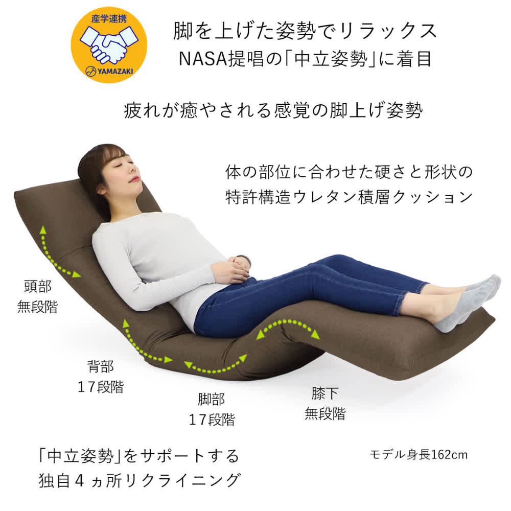 美品 ネオボディサポートチェアII　ワイドロングタイプ　座椅子 新タイプ】産学共同研究から生まれたネオボディサポートチェアII