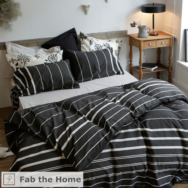 【掛け布団カバーS】Fab the Home ファブザホーム 枕カバー/ゼブラノ【Zebrano】 [3]