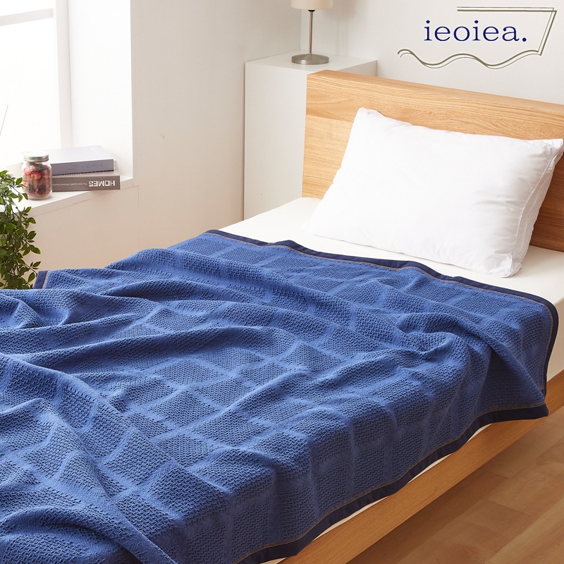 【ダブル】ジャガード織 コットンケット ダブルサイズ D 【ieoiea.】イエオイエア. [2]