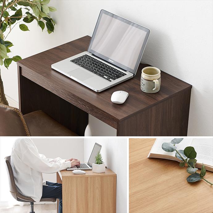 幅70 PCデスク パソコンデスク デスク 机 学習机 勉強机 ドレッサー 作業台 オフィスデスク 書斎机 テーブル ツインデスク おしゃれ おすすめ 安い 木目調 木製 省スペース コンパクト スリム 一人暮らし 子供 リビング学習 ナチュラル [3]