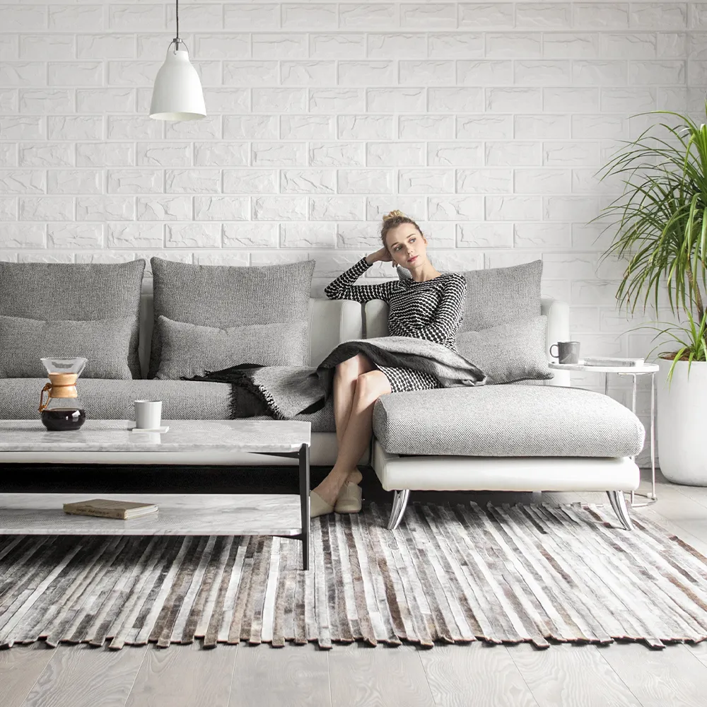 ソファセット K-012 Bella curva 3P+カウチセット ペット耐久生地 レギュラーサイズ [2]