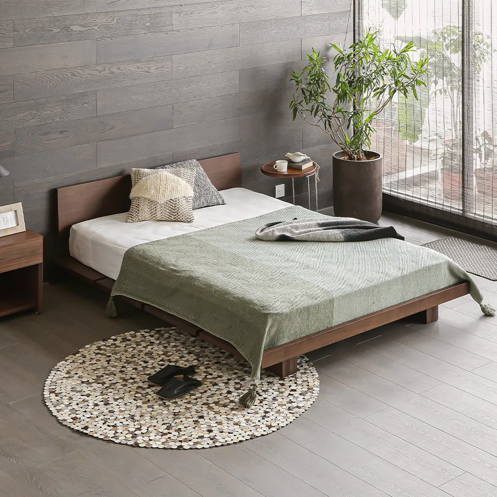 木製ベッドフレーム シングル セミダブル ダブル クイーンサイズ B-05 SOLDI [4]