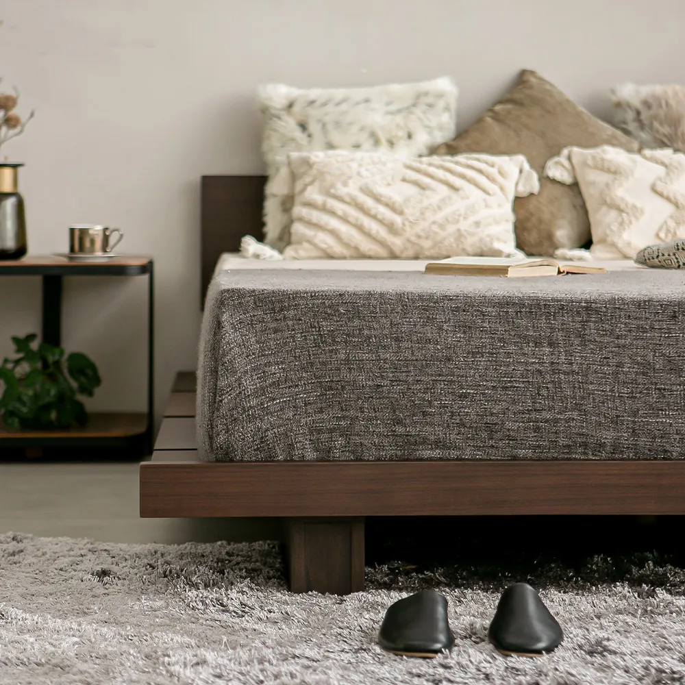 木製ベッドフレーム シングル セミダブル ダブル クイーンサイズ B-05 SOLDI [5]