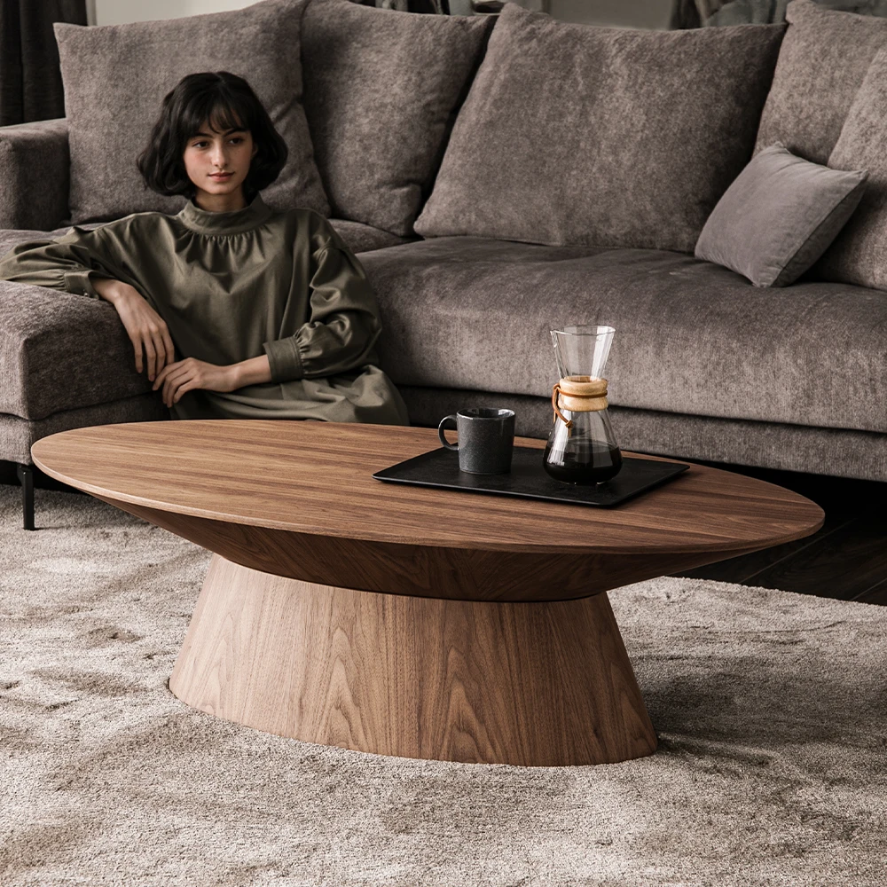 楕円形センターテーブル HBC-019CT-CERAMIC PIANE [3]