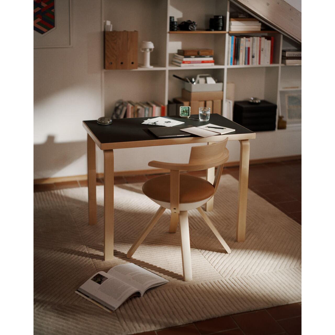 テーブル 80B / ナチュラル ラッカー / W100xD60cm / アアルト テーブル / L - レッグ / アルヴァ・アアルト / Table 80B / natural lacquer / Artek（アルテック）/ デスク / 正規販売店 [3]