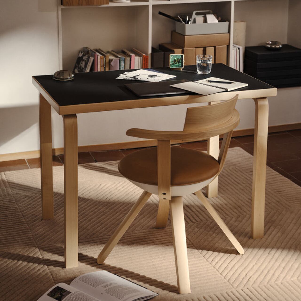 テーブル 80B / ホワイト ラミネート / W100xD60cm / アアルト テーブル / L - レッグ / アルヴァ・アアルト / Table 80B / white laminate / Artek（アルテック）/ デスク / 正規販売店 [4]