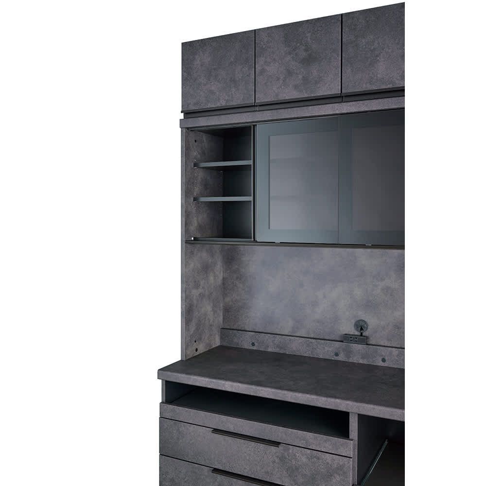 多彩な収納で毎日心地よく使えるユーティリティー ダイニングボード高さ197.5cm 幅160cm オープン奥行50cmパモウナIDA-1602R [5]