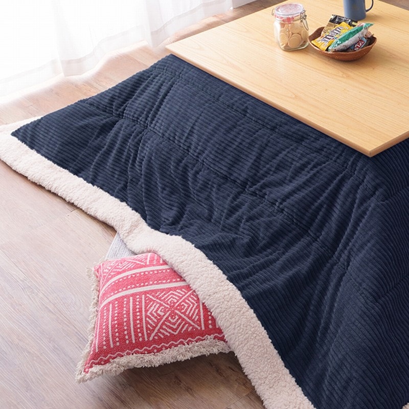 こたつ布団 ミリタリーコーデュロイ生地・シープボア/正方形 [5]