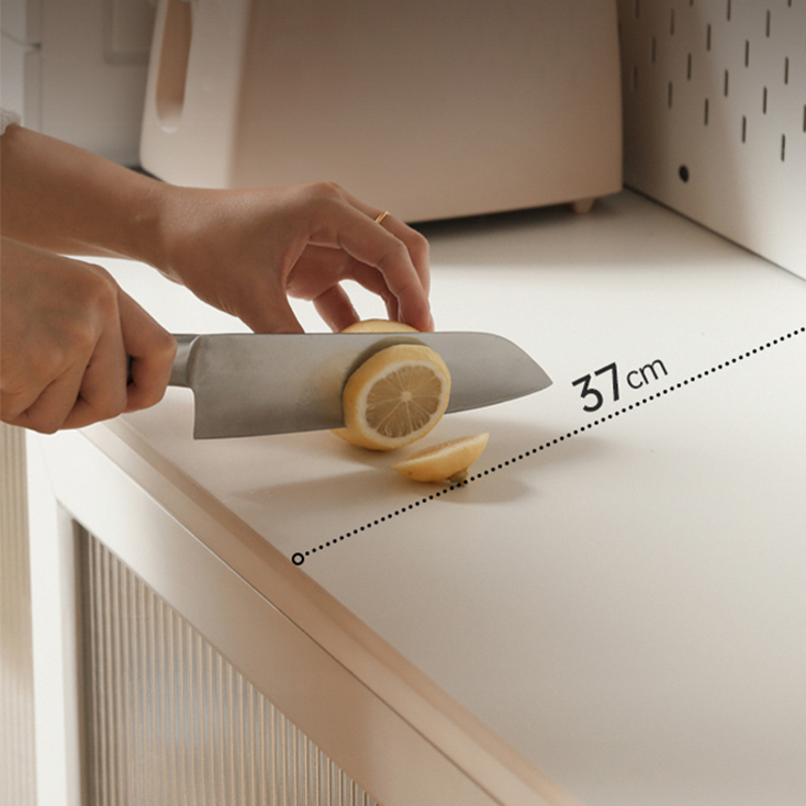 キャビネット 食器棚 大容量収納 天然木 セラミック天板  おしゃれ Y211Q05 [5]