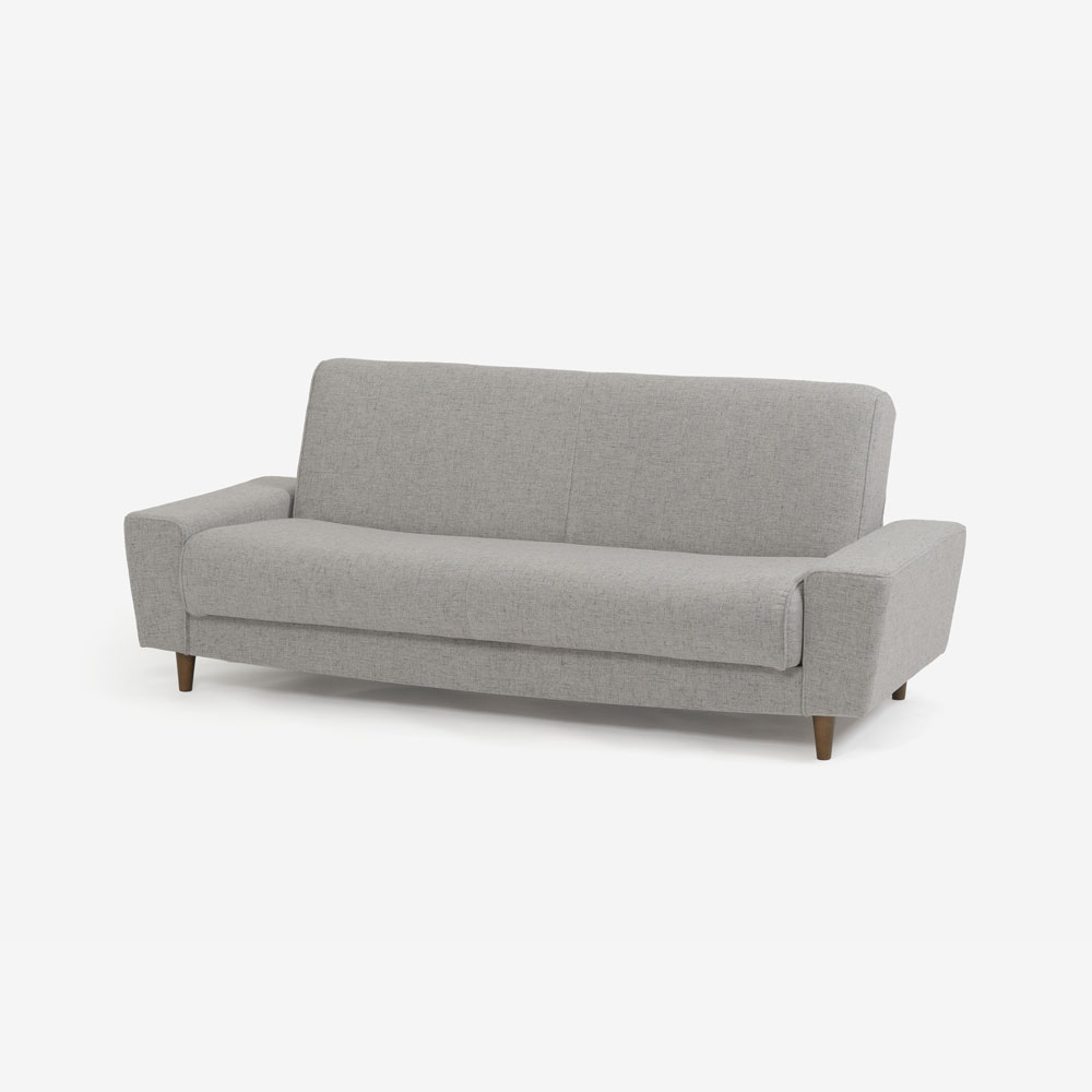 ソファベッド「Nエスト」幅185cm 布グレー [2]