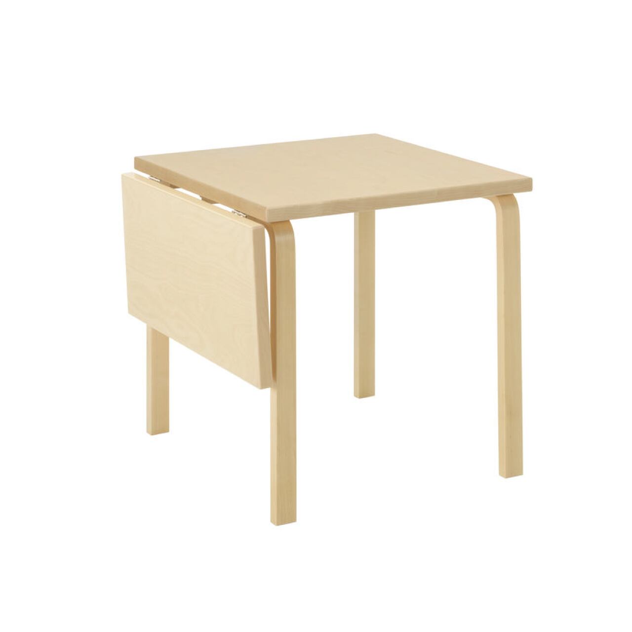 ドロップリーフ テーブル DL81C / ナチュラル ラッカー / W75/112.5×D75cm / 2～4人掛けテーブル / アアルト テーブル / L - レッグ / アルヴァ・アアルト / Aalto Table foldable / natural lacquer / Artek（アルテック）/ ダイニングテーブル / ワークデスク / 正規販売店 [2]