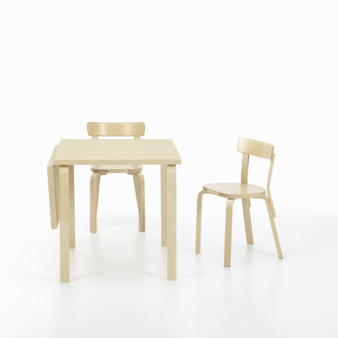 ドロップリーフ テーブル DL81C / ホワイト ラミネート / W75/112.5×D75cm / 2～4人掛けテーブル / アアルト テーブル / L - レッグ / アルヴァ・アアルト / Aalto Table foldable / white laminate / Artek（アルテック）/ ダイニングテーブル / ワークデスク / 正規販売店 [5]