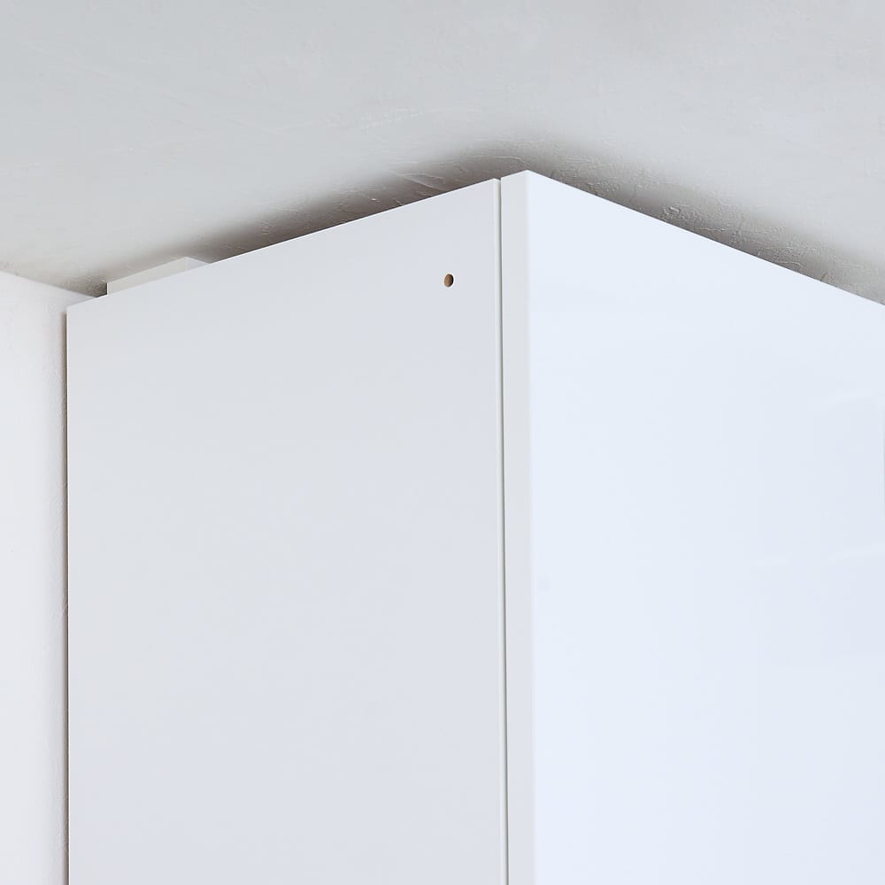 【組立・設置込み】造作家具のような圧巻の一枚扉 高さぴったりオーダー収納庫 幅40奥行32高さ229〜240cm [5]