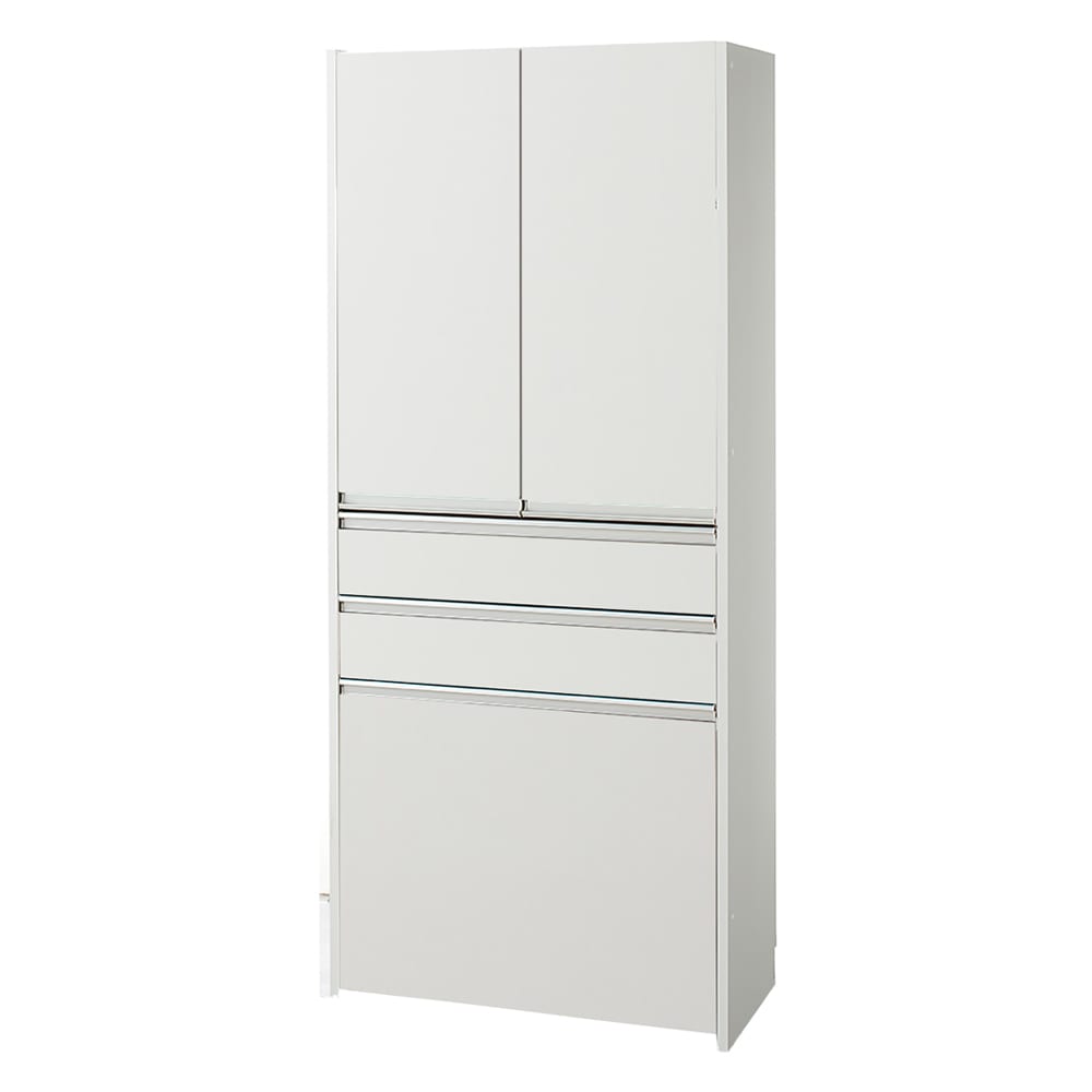 大型レンジがスッキリ隠せるダイニングボードシリーズ ダスト食器棚・幅77.5cm [2]