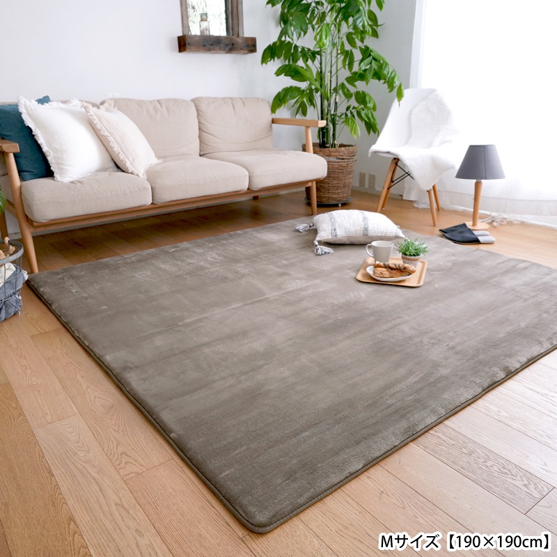 低反発高反発3層ウレタンフランネルラグ/Lサイズ [3]