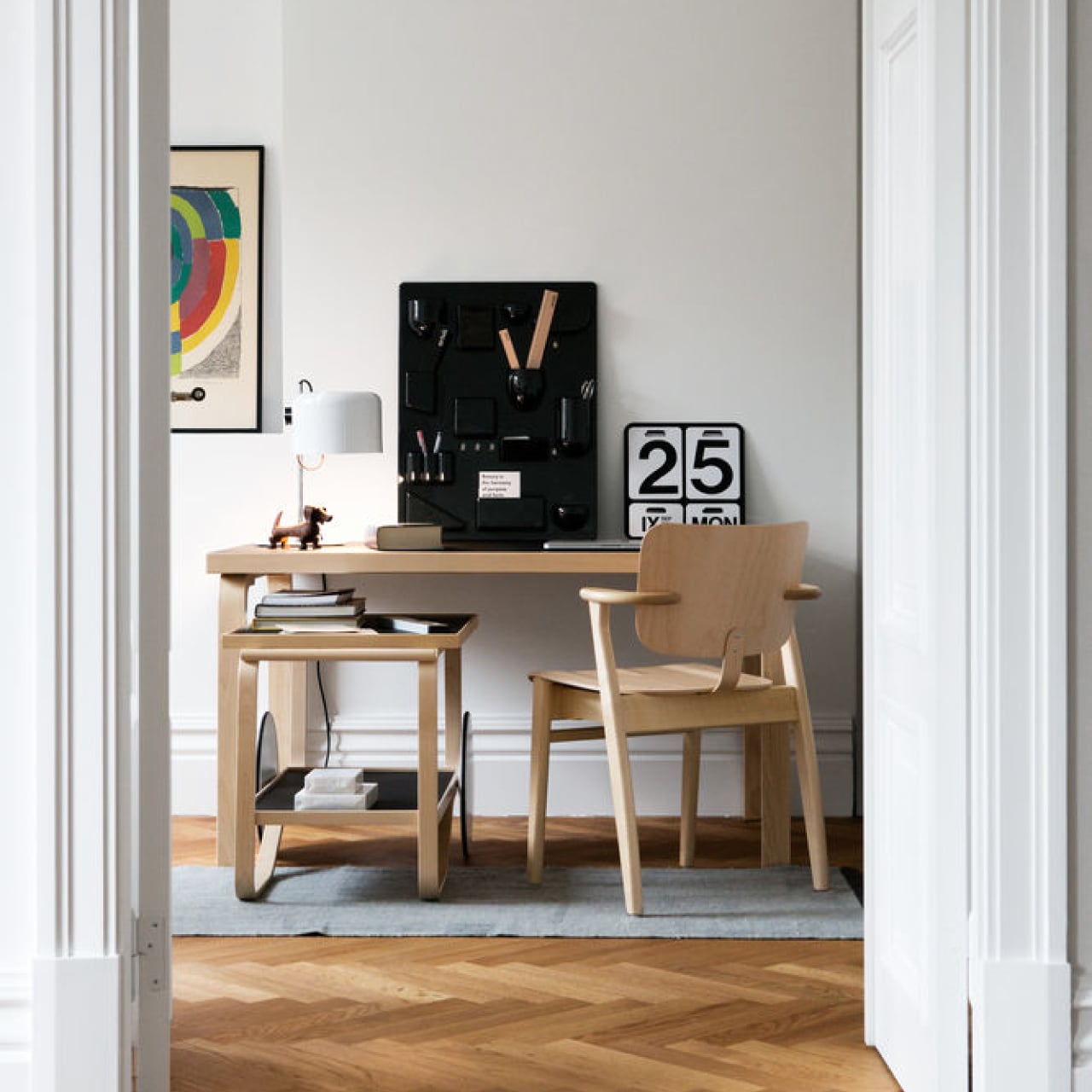 テーブル 80A / ホワイト ラミネート / W120xD60cm / 1～2人掛けテーブル / アアルト テーブル / L - レッグ / アルヴァ・アアルト / Table 80A / Artek（アルテック）/ デスク / 正規販売店 [4]