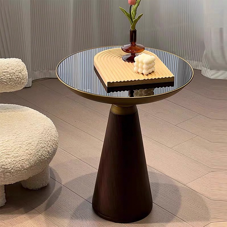 サイドテーブル ガラス天板 テーブル おしゃれ hmx-5096 [2]