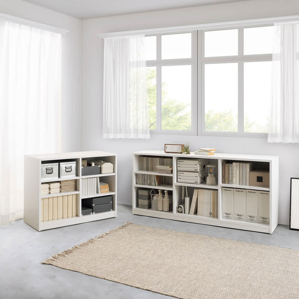 隠しキャスター付きオープンラック 幅120cm奥行40cm高さ70cm