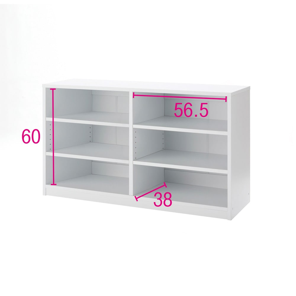 隠しキャスター付きオープンラック 幅120cm奥行40cm高さ70cm [3]
