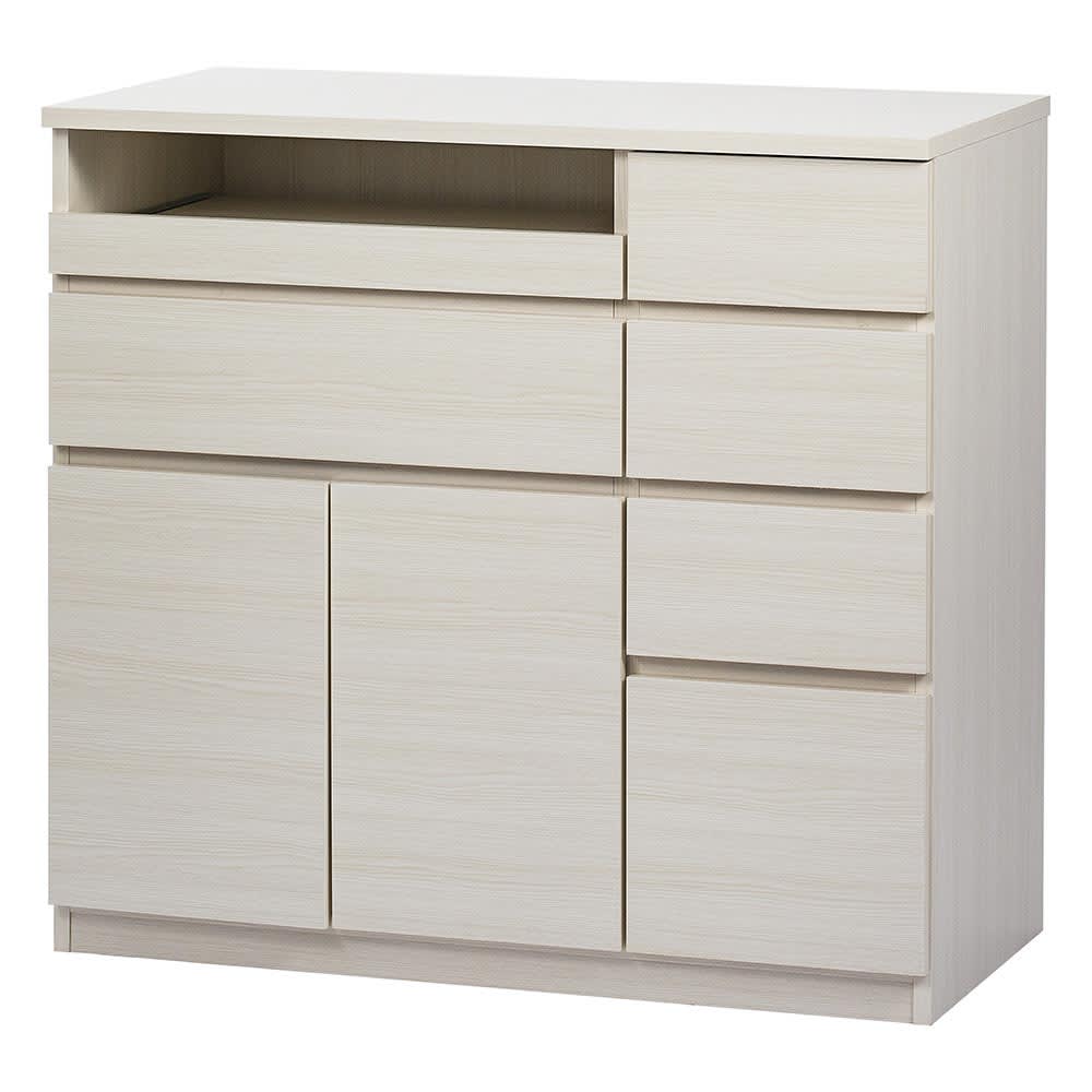 テレワークにも最適 北欧スタイルリビング収納シリーズ PCキャビネット 幅90cm